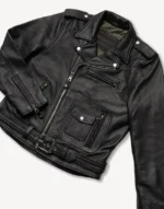 Nova Double Rider Black Leather Jacket