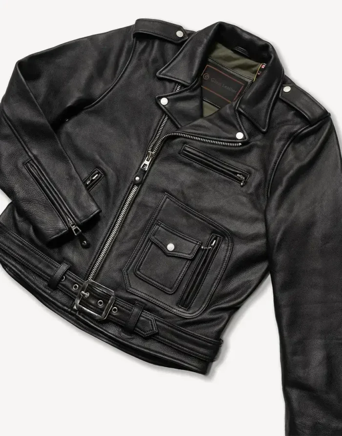 Nova Double Rider Black Leather Jacket