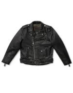 Nova Double Rider Black Leather Jacket
