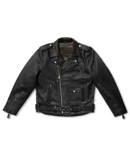 Nova Double Rider Black Leather Jacket