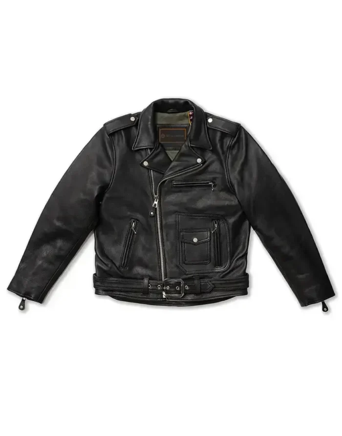 Nova Double Rider Black Leather Jacket