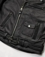 Nova Double Rider Black Leather Jacket