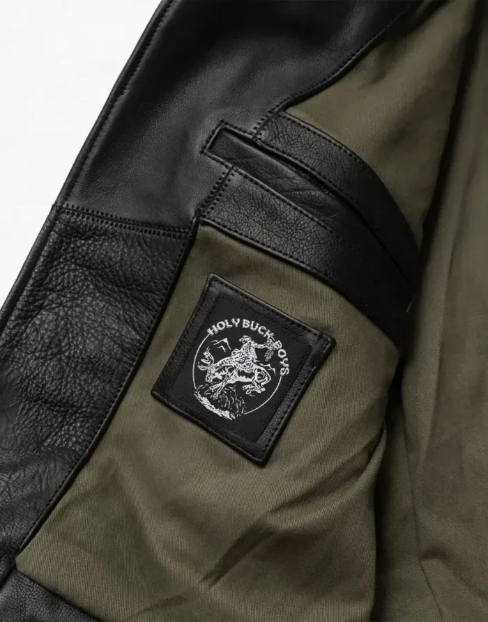 Nova Double Rider Black Leather Jacket