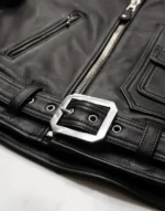 Nova Double Rider Black Leather Jacket