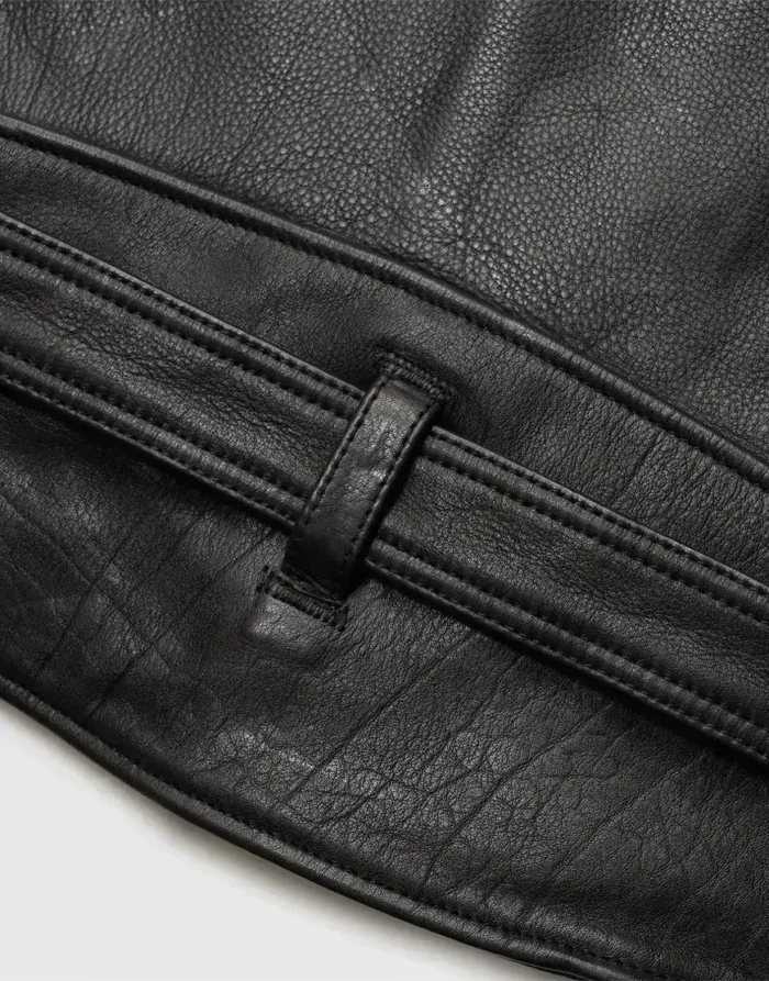 Nova Double Rider Black Leather Jacket