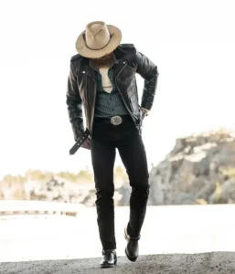 Nova Double Rider Black Leather Jacket