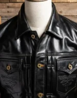 The Convoy 25 Black Leather Jacket