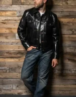 The Convoy 25 Black Leather Jacket