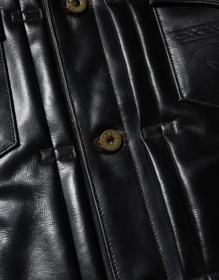 The Convoy 25 Black Leather Jacket