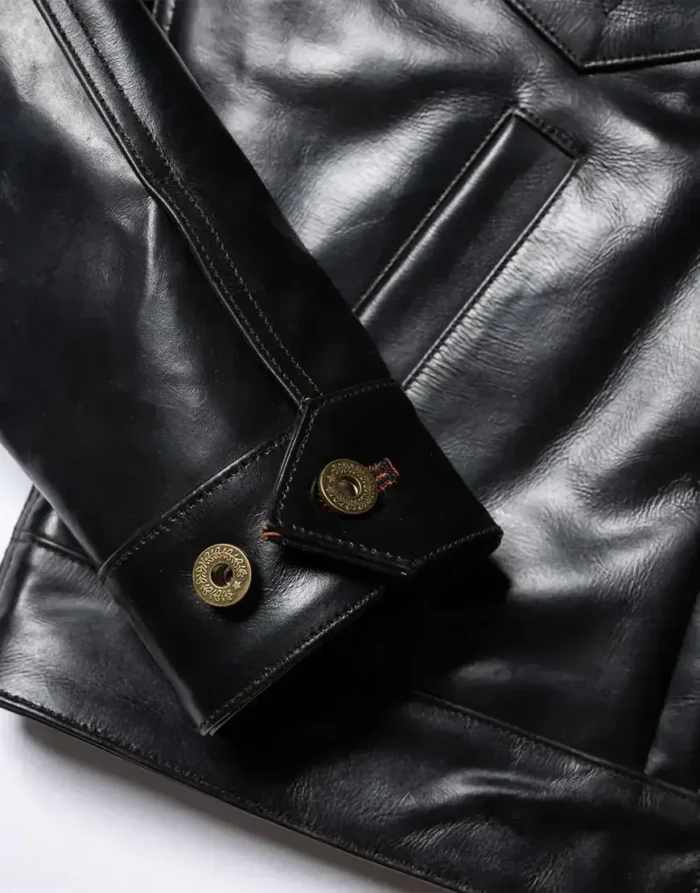 The Convoy 25 Black Leather Jacket