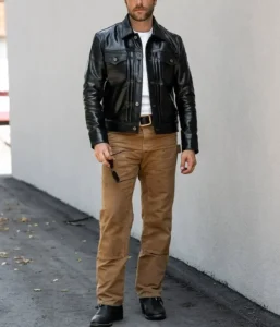 The Convoy 25 Leather Jacket - Front View