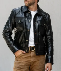 The Convoy 25 Leather Jacket - Side View