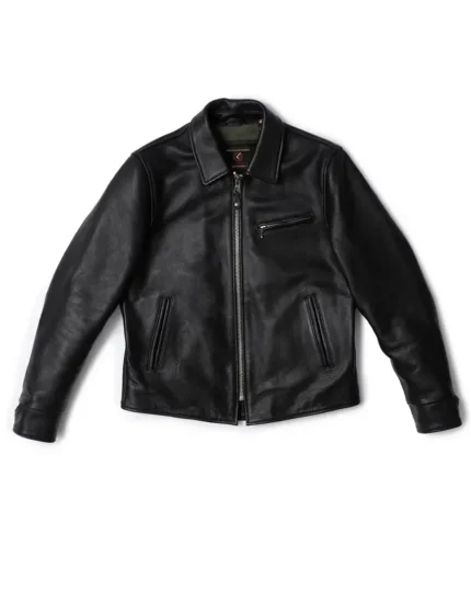 Gloss Leather – Bonneville Half Belt Jacket