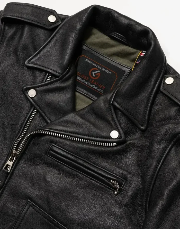 Nova Double Rider Black Leather Jacket